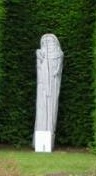 Fiaker Statue in einem englischen Garten Foto Brandt