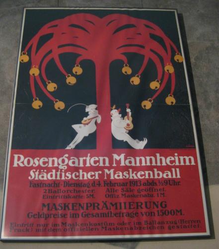 Plakat Maskenball Rosengarten Mannheim