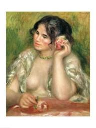 Gemälde Renoir Gabrielle mit Rosen
